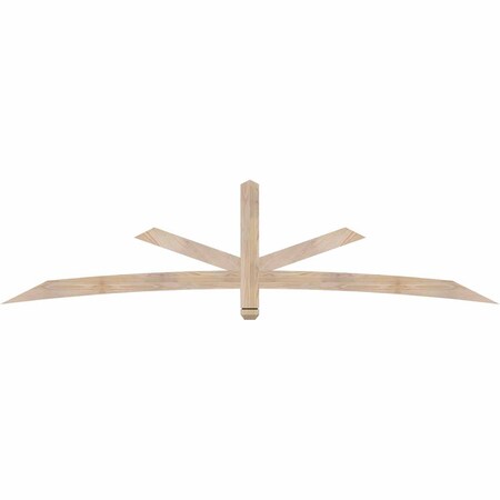 Ekena Millwork Alberta Smooth Timber Gable Bracket, Douglas Fir, 96"W x 24"H x 1 1/2"D x 3 1/2"F, 6/12 Pitch GBW096X24X0204ALB00SDF
